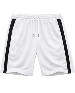 Mens White Black Sports T Shirt And Shorts <b>Set</b> Breathable Quick Dry Gym Wear Athletic Running Training Activewear Outfit <b>Set</b> - Product Image 4