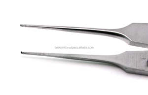 10 Piezas Nuevas Pinzas Oftálmicas Castroviejo de 4 Pulgadas para Sutura de 0.5mm con Micro Dientes 1x2 - Product Image 4