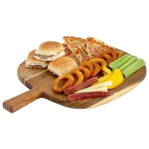 Tabla de cortar cuadrada de madera para queso Brie y galletas - Fácil de limpiar y no tóxica - Product Image 4