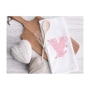 Vente en gros 100pcs 32x32cm mauvais œil brodé Chenille torchon personnalisé torchon accessoire maison réutilisable coton Sublimation - Product Image 2