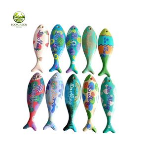 Handmade Ash Wood Fish <b>Wall</b> Decor Polished Modern Hanging Ornament with Customized Finish for Home Beach Resort Gift Store - Product Image 2