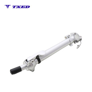 Zhihangda Potence de vélo télescopique à dégagement rapide argentée, avec collier de guidon 25,4 mm, 8 fils de sécurité pliables à droite, hauteur de montage 265 mm - Product Image 5
