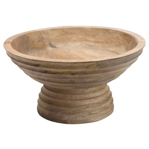 อ่างทรงถ้วยมีฐานไม้แบบมีร่องหลายชั้นสำหรับวางกลางโต๊ะ - Product Image 2