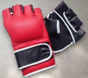 Guantes Profesionales de MMA para Sparring, de Cuero, Transpirables, Ecológicos, Ligeros, Antideslizantes, con Cierre de Gancho y Bucle - Product Image 3