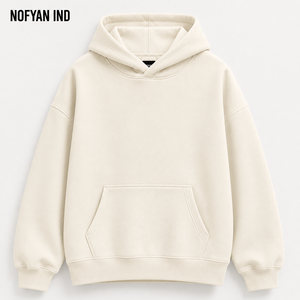 เสื้อฮู้ดดี้โอเวอร์ไซส์ผู้ชาย NOFYAN IND รุ่น Custom Design 2026 สีพื้น ผ้าเฟรนช์เทอร์รี่ สวมใส่สบายๆ สำหรับฤดูใบไม้ร่วง - Product Image 2