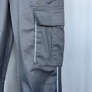 Men's Casual Canvas <b>Cargo</b> Pants Flat Mid Rise Button Fly 100% Cotton Comfortable Quick Dry Classic Straight Leg Active Daily - Product Image 3