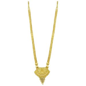 Collares largos de latón al por mayor con baño de oro de 14K, 18K, 24K, diseño tradicional, joyería de moda, joyería rellena de oro, oro, joyería - Product Image 3