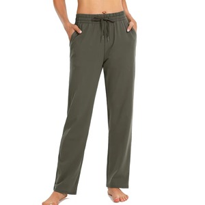 Hot Selling <b>Black</b> Zip up <b>Trouser</b> <b>Straight</b> <b>Leg</b> Sweatpants Women's Wide <b>Trousers</b> Plus Size Women's Pants & Breathable <b>Trousers</b> - Product Image 1