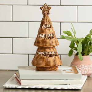 Sustainable rattan christmas <b>tree</b> handcrafted cone <b>trees</b> highest quality noel <b>tabletop</b> accessory - Product Image 5