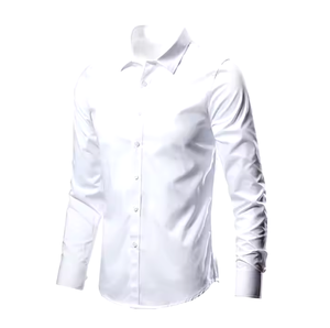 Chemise Homme Sur Mesure Style Italien MTM Col Rabattu Décontracté 100% Coton Séchage Rapide Respirant Printemps Luxe ODM - Product Image 2
