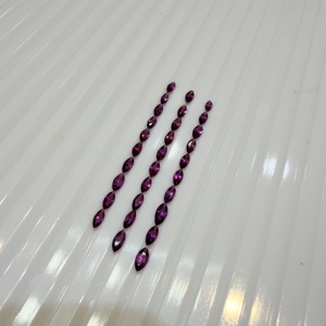 Granate Rodolita, Gema Suelta, Corte Marquesa 2x4-4x7mm, Púrpura Natural, Certificado por Terceros, para Joyería, Precio al por Mayor - Product Image 1