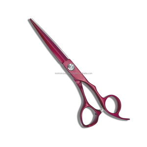 Ciseaux de coiffure marron Super Cut pour salon et barbier avec manche élégant, lames en acier inoxydable affûtées, vente en gros - Product Image 1