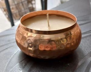 Custom Logo Luxury <b>Copper</b> Candle Containers for Scented Candle Home Decor <b>Copper</b> Candle Jar for Export - Product Image 2