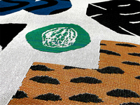 Couverture tissée en gros de haute qualité avec pompons, jacquard, pour la décoration intérieure, jeté de canapé, tapisserie, tapis de pique-nique personnalisable