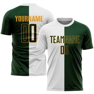 Ensemble de maillots de football personnalisés par sublimation / Kit d'uniforme de football personnalisé moitié bleu marine / moitié blanc - Product Image 5