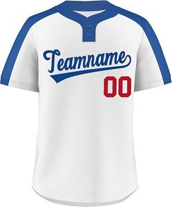 T-shirt de sport personnalisé style marine et blanc, polyester/coton, séchage rapide, unisexe, maillot de baseball cousu - Product Image 3