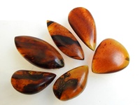 Bernsteinfarbener Birnen-/Ovalschliff Glatter Cabochon Loser Stein 50 Gramm Anpassbar für Schmuckherstellung Handgefertigter Naturstein von Drittanbietern