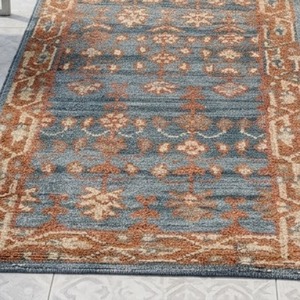 Alfombra de lana hecha a mano con diseños artísticos para decoración moderna del hogar y hostelería. - Product Image 6