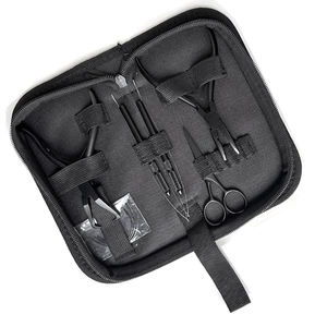Kit de Herramientas para Extensiones de Cabello de Alta Gama, Resistentes al Agua, con Micro-Enlaces Cosidos a Mano, de Acero Inoxidable Dorado y Plástico - Product Image 2
