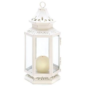 Moroccan Style Iron <b>Lantern</b> <b>Set</b> With Floral Cutouts For Home Decoration Heat Resistant Candle Holder - Product Image 3
