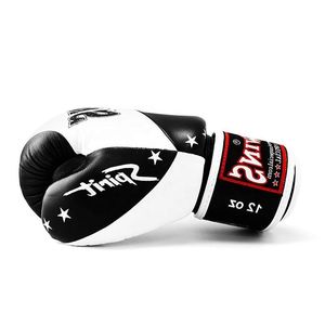 Gants de boxe sur mesure OEM pour jumeaux, fabriqués en cuir de vachette 100% véritable, fermeture auto-agrippante, équipement d'arts martiaux pour adultes. - Product Image 4