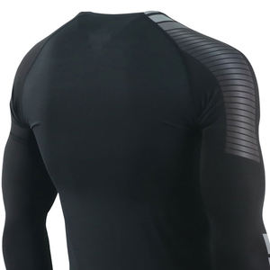 T-shirt de compression à manches longues pour homme, coupe ajustée, respirant, séchage rapide, léger, en Spandex/Polyester, idéal pour la gym - Product Image 6