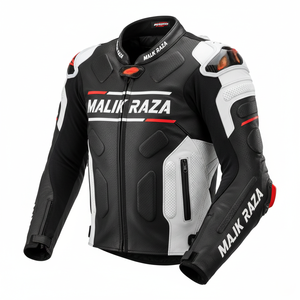 Chaquetas de Cuero Personalizadas MALIK RAZA para Dropshipping y Minoristas |   Ropa de Motociclista Personalizada con MOQ Bajo |   Equipo de Motociclismo de Calidad - Product Image 6