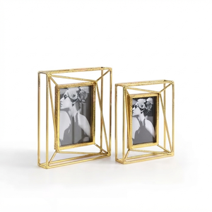 Modern Home Style Metal Glass <b>Picture</b> <b>Frame</b> Elegant Photo Display Interior Decor - Product Image 6