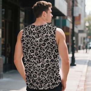 <b>Men</b>’s <b>V</b> <b>Neck</b> Training Tank Top Lightweight Performance Fabric Sleeveless Fitness Sportswear Shirt - Product Image 2