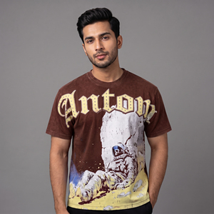 Manufacturer OEM High Quality 170 GSM 100% <b>Polyester</b> Vintage Gym Wear Loose Men's <b>Tshirt</b> Custom Logo Hot Sell Low MOQ Knitted - Product Image 5