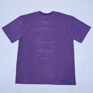 Camiseta de Alta Calidad con Estampado 3D en Relieve, OEM Premium para Hombre, Algodón Pima Orgánico Blanco, Talla Grande, Diseño Gráfico Personalizado - Product Image 5