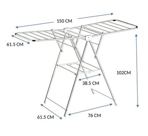 Égouttoir à vaisselle pliable en acier inoxydable grande capacité, organisateur d'évier, support de rangement pour assiettes et ustensiles, pour comptoir - Product Image 5