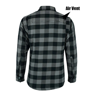 Chemise en flanelle classique pour homme, unisexe, décontractée, à boutons, manches longues, en coton, à carreaux, confortable, pour l'intérieur et l'extérieur. - Product Image 3