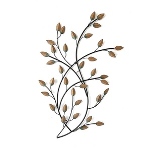 Décoration murale en métal inspirée de la nature, très tendance, pour un intérieur moderne, sculpture murale élégante en fer. - Product Image 3