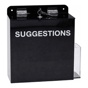 Brady Lockable <b>Suggestion</b> <b>Box</b> for Office Laboratory Factory Feedback Collection - Product Image 3