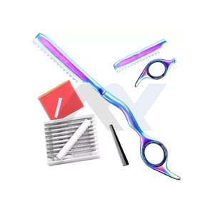 Rasoir professionnel pour la retouche des cheveux avec lame tranchante, outil de coupe, d'éclaircissement et de coiffage de haute qualité pour barbiers et salons de coiffure - Product Image 4