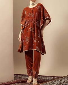 Beautiful New Handmade Flared Dubai <b>Kaftan</b> Traditional Islamic Women's Saudi Arabian Abaya Spring Polyester Breathable Midi V - Product Image 1