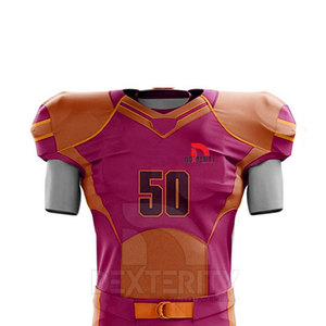 Uniformes de Fútbol Americano de Poliéster de la Mejor Calidad, Diseños Personalizados, Impresión por Transferencia de Calor, Secado Rápido, Transpirables, para Hombres Adultos - Product Image 5