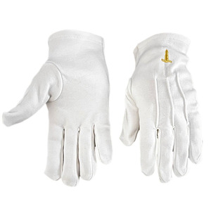 Gants en coton biologique personnalisables pour la tenue maçonnique d'hiver – Couleurs sur mesure, broderie de logo personnalisée, taille ajustable, durables et séchage rapide - Product Image 5