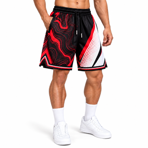 Pantalones cortos de malla de baloncesto sublimados personalizados al por mayor, pantalones cortos deportivos para hombre, uniforme deportivo personalizado, de secado rápido y transpirable, talla S - Product Image 4