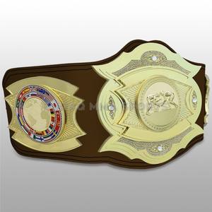 Ceinture de championnat avec logo personnalisé, plaques en laiton alliage 3 mm, ceinture de titre pour la lutte et la boxe - Product Image 1