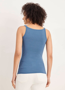 Organic Cotton Basic <b>Women</b> Tank <b>Top</b> Everyday Wear Sleeveless <b>Vest</b> High Neck Halter <b>Women</b> Tank <b>Top</b> Form-Fitting Stretch Ribbed - Product Image 3