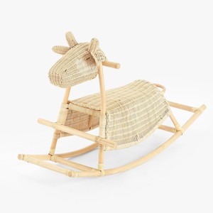 Caballito balancín de ratán tejido a mano, juguete de animales para montar, caballitos de juguete para bebés, los más vendidos. - Product Image 2