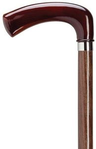 Magnifiques bâtons de marche en bois poli plaqué argent, faits à la main, avec un support robuste et un design d'ange moderne - Product Image 4