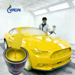 Peintures de revêtement haute performance à bon <span class=keywords><strong>prix</strong></span>, mastic acrylique 1K jaune brillant liquide pour la retouche automobile - Product Image 3
