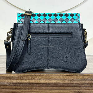 Sac bandoulière personnalisé en cuir de vachette fait main, collection Mars 2026, sac à rabat à carreaux tendance de qualité supérieure, sur mesure - Product Image 5