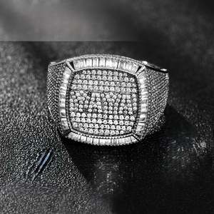 Joyería de hip hop Lab Grown Round Elegant 14K 18K Solid Gold Diamond Ring 925 Silver Eternity Lab creado Anillos de diamantes para mujeres - Product Image 4