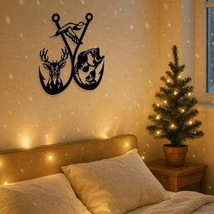 Decorazione da Parete in Metallo a Forma di Alce Fatta a Mano per Casa, Campeggio, Regali di Compleanno - Product Image 5