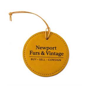 Etiquetas colgantes de cuero con logotipo personalizado del fabricante, impresas en lámina dorada, para jeans - Product Image 4