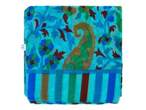 Handmade <b>Silk</b> Paisley Print <b>Scarf</b> Summer Wrap Elegant Gift for Women - Product Image 4